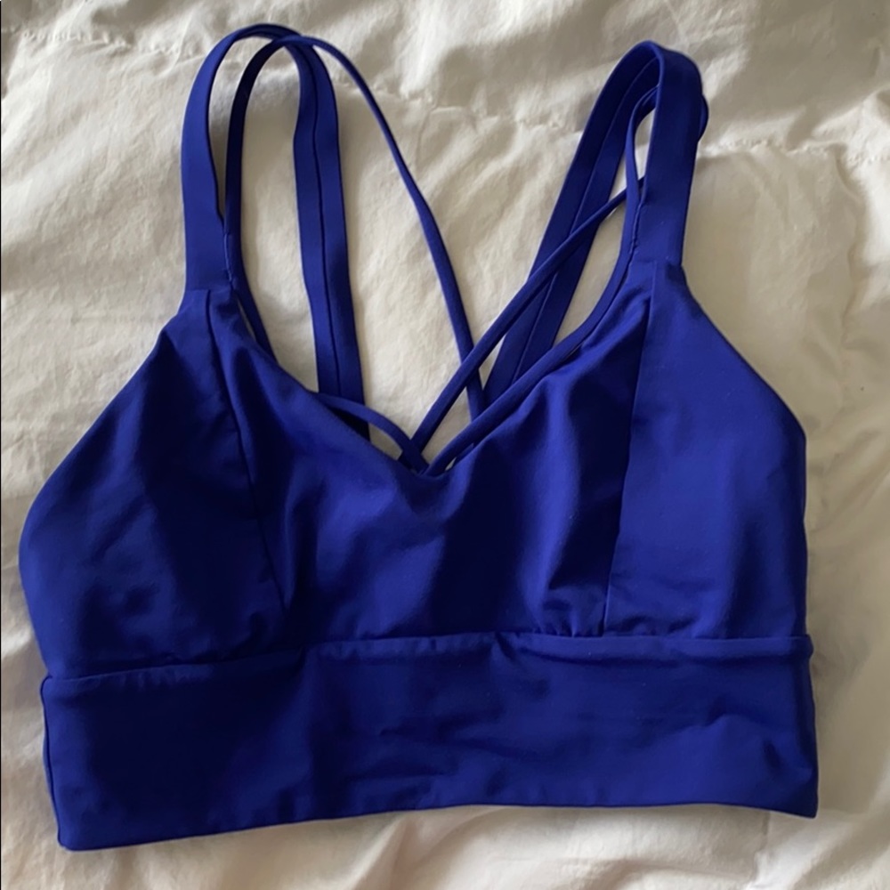 Strappy sports bra